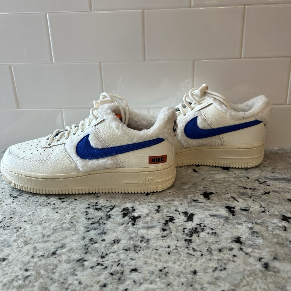 Nike Air Force 1 '07 'Sherpa Fleece' Shoes Sneakers DO6680-100 Women's Size 5 US